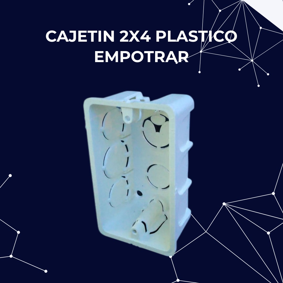 SKU CAJETIN2X4PLASTICOBLANCO